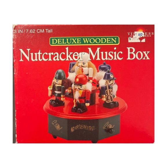 Holiday 435 Deluxe Wooden Nutcracker Music Box Poshmark